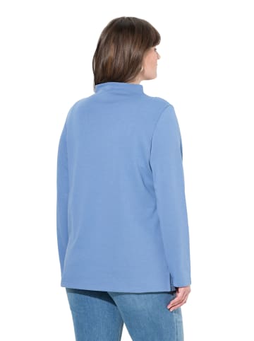 Ulla Popken Sweatshirt in kornblumenblau