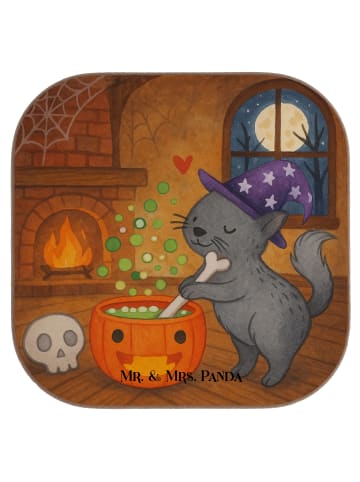 Mr. & Mrs. Panda Tassen Untersetzer Kater Hexenkessel Design ohn... in Weiß