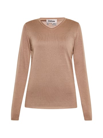 Sidona Damen Pullover in Taupe