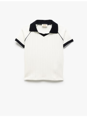 KOTON T-shirt in Ekru