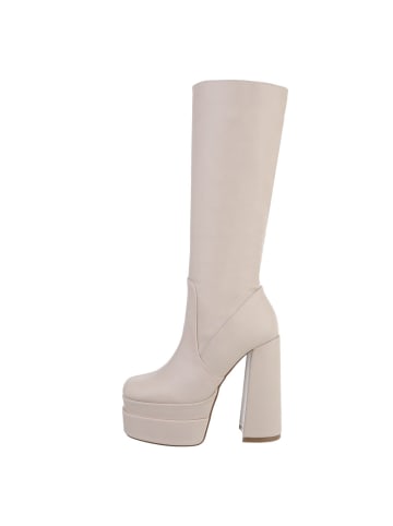 Ital-Design Stiefel in Beige