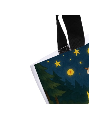 Mr. & Mrs. Panda Strandtasche Bär & Marienkäfer Lagerfeuer Desig... in Weiß