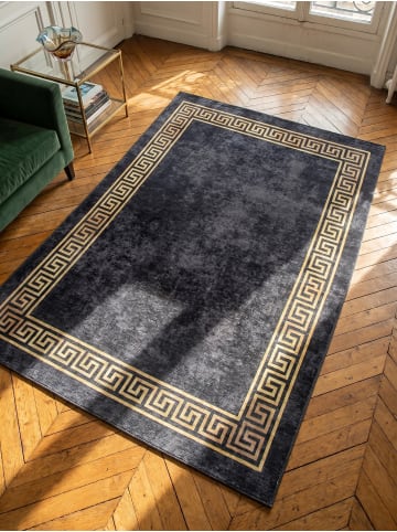 KADIMA DESIGN Teppich Flachgewebe Waschbar Mäander PIZOL Strapazierfähig OEKO-TEX