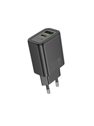 HOCO Ladegerät N63 30W USB-C/A PD QC3.0 Schnellladung