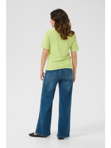 Kaffe T-Shirt kurzarm KAsamantha Regular fit in Lettuce Green CC