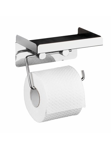 Wenko Toilettenpapierhalter 2 in 1 Edelstahl in Glänzend