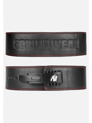 Gorilla Gorilla Wear 4 Zoll Premium Leder Hebel Gürtel - schwarz