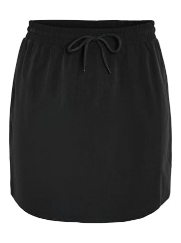 Noisy may Mini Rock Kurzer High Waist Skirt mit Kordelzug in Schwarz