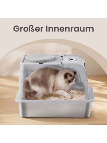 Feandrea Katzentoilette Boxal in Hellgrau - (B)61 x (H)46 x (T)41 cm