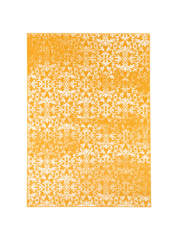 Pergamon Designer Kurzflor Teppich Moderne Muster in Gelb
