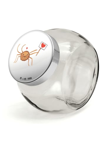 Mr. & Mrs. Panda keksdose glas Spinne Agathe Motivation ohne Spruch in Weiß