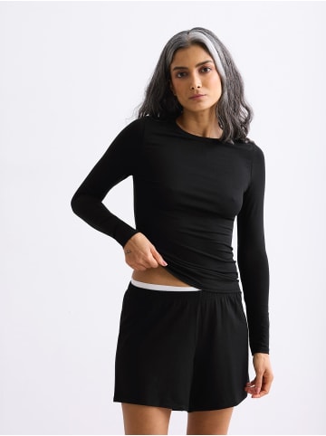 Erlich Textil  LIGHT TOUCH LONGSLEEVE in schwarz