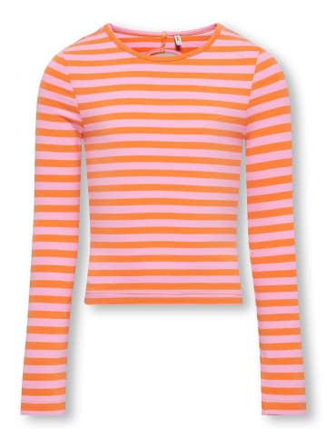 KIDS ONLY Langarmshirt KOGHEIDI L/S CUT OUT TOP in tangerine