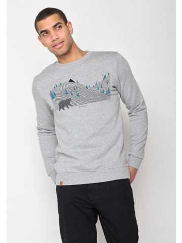GreenBomb Sweatshirt Animal Bearland in Heidekraut Grau