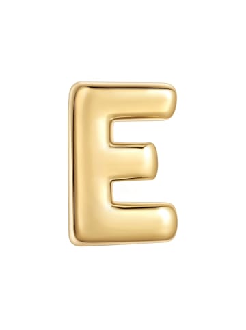 Glanzstücke München Ohrringe Piercing Buchstabe E aus Sterling Silber in gelbgold