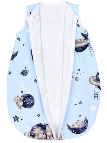 TupTam Baby Sommer Schlafsack Ärmellos Unwattiert in blau Modell 1