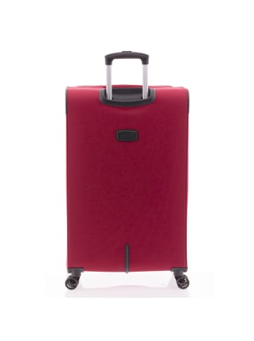 Gladiator 2000 4 Rollen Trolley 78 cm mit Dehnfalte in red