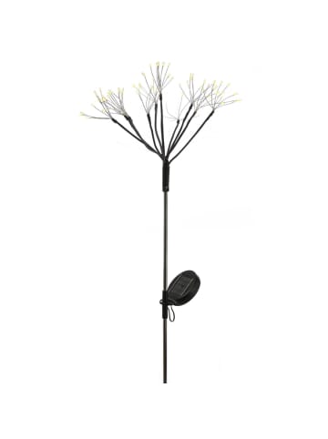 MARELIDA LED Solarstab Feuerwerk Gartendeko Gartenstecker H: 80cm in schwarz