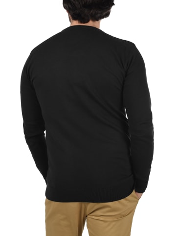 INDICODE Strickpullover IDErnesto 35424MM Strickpulli aus Feinstrick in Schwarz