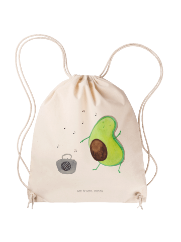 Mr. & Mrs. Panda Baumwollbeutel Avocado Tanzen ohne Spruch in Creme