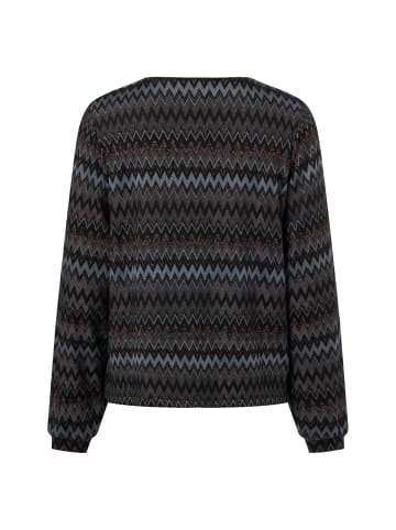 More & More Langarmshirt in schwarz blau