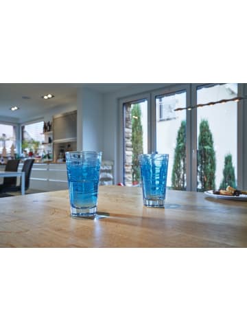 LEONARDO Trinkglas VARIO STRUTTURA 6er-Set 280 ml blau