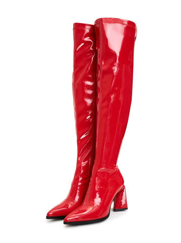 CESARE GASPARI Over the knee Stiefel in Red