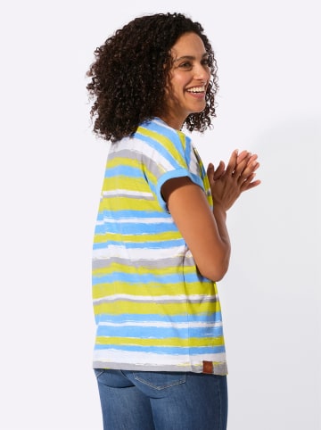 WITT WEIDEN Ringelshirt in limone-himmelblau-geringelt