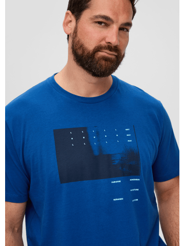 s.Oliver T-Shirt kurzarm in Blau