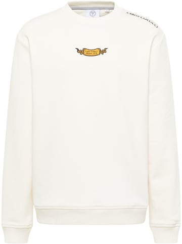 Carlo Colucci Sweatshirt Eichner in Weiß