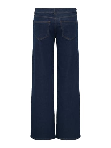 ONLY Jeans mit weitem Bein in Dark Blue Denim