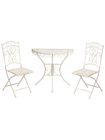 Beliani 3-tlg Bistro Set JUINA in Beige