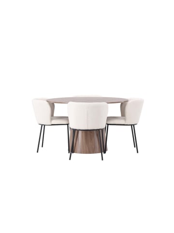 ebuy24 Essgruppe Lanzo 18 (5-teilig) Natur 120 x 120 cm