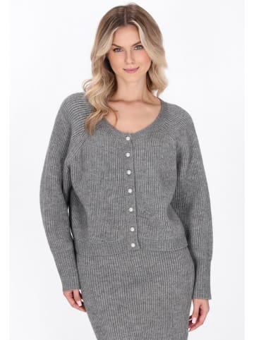 DreiMaster Vintage Cardigan in grey melange