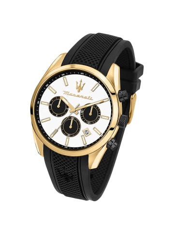 Maserati Multifunktion-Armbanduhr Maserati Attrazione schwarz groß (ca. 43mm)
