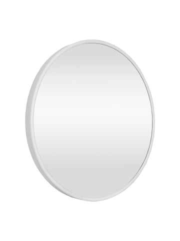 en.casa Wandspiegel Ordona in Weiß (D)40cm