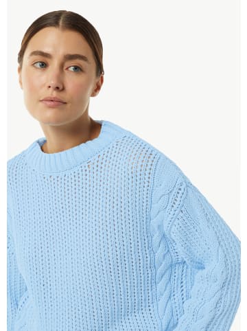 comma Strickpullover langarm in Blau