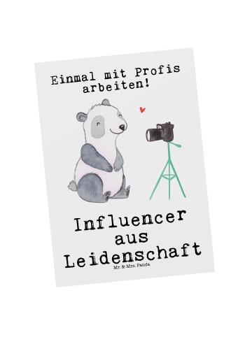 Mr. & Mrs. Panda einzelkarte InfluenZeichenr Leidenschaft mit Spruch in Weiß