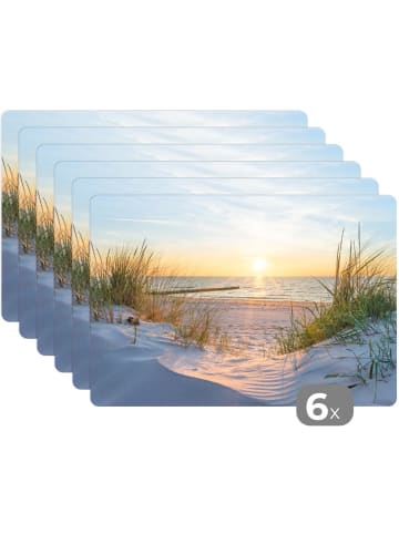 MuchoWow Platzset - Tischset (6-teilig) Beige