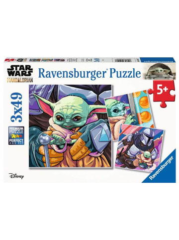 Star Wars Kinder Puzzle Box 3 x 49 Teile | Ravensburger | Star Wars Mandalorian