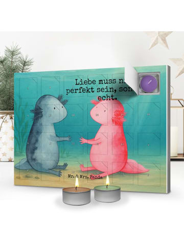 Mr. & Mrs. Panda Duftkerzen Adventskalender Axolotl Liebe Design... in Weiß