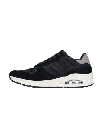 Skechers Uno Vintage Dayz Low-Top-Sneaker aus Leder Schwarz