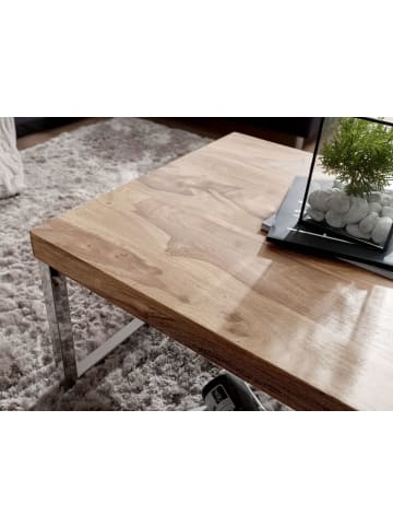 FineBuy Couchtisch "SV43399" in Braun / Akazie