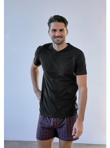 DANISH ENDURANCE T-Shirt Basic V-Neck in schwarz