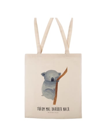 Mr. & Mrs. Panda tote bag Koalabär mit Spruch in Creme