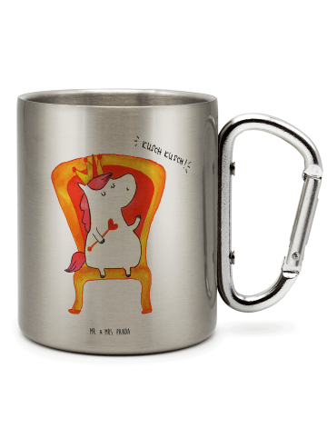 Mr. & Mrs. Panda Kaffeetasse Einhorn König ohne Spruch in Silber