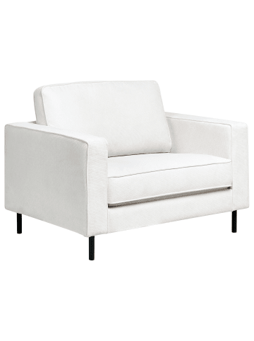 Beliani Sessel SAVALEN in Weiß/Schwarz - (W) 117 x (H) 87 x (L) 91 cm