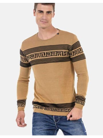 Cipo & Baxx Pullover in CAMEL