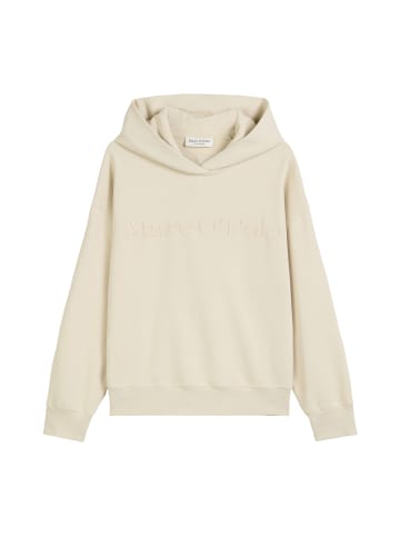Marc O'Polo Logo-Kapuzensweatshirt relaxed in Light Oat