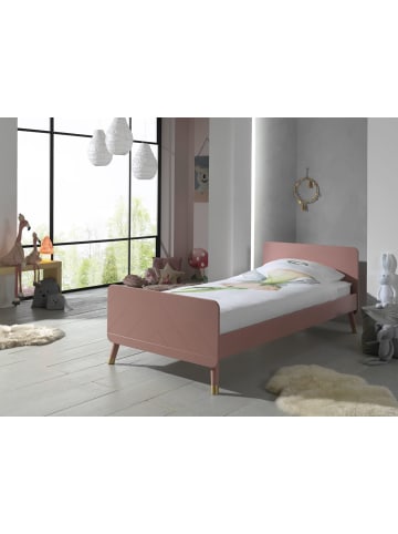 58 aufm Kessel EINZELBETT Kamillah 204x74x95 aus MDF in Terra Rosa
